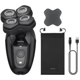Philips Head Shaver Pro 5000 Series HS5980/15 - Afeitadora eléctrica recargable con cabezal 360°, cuchillas ComfortCut, Wet & Dry y batería de litio para hasta 60 minutos